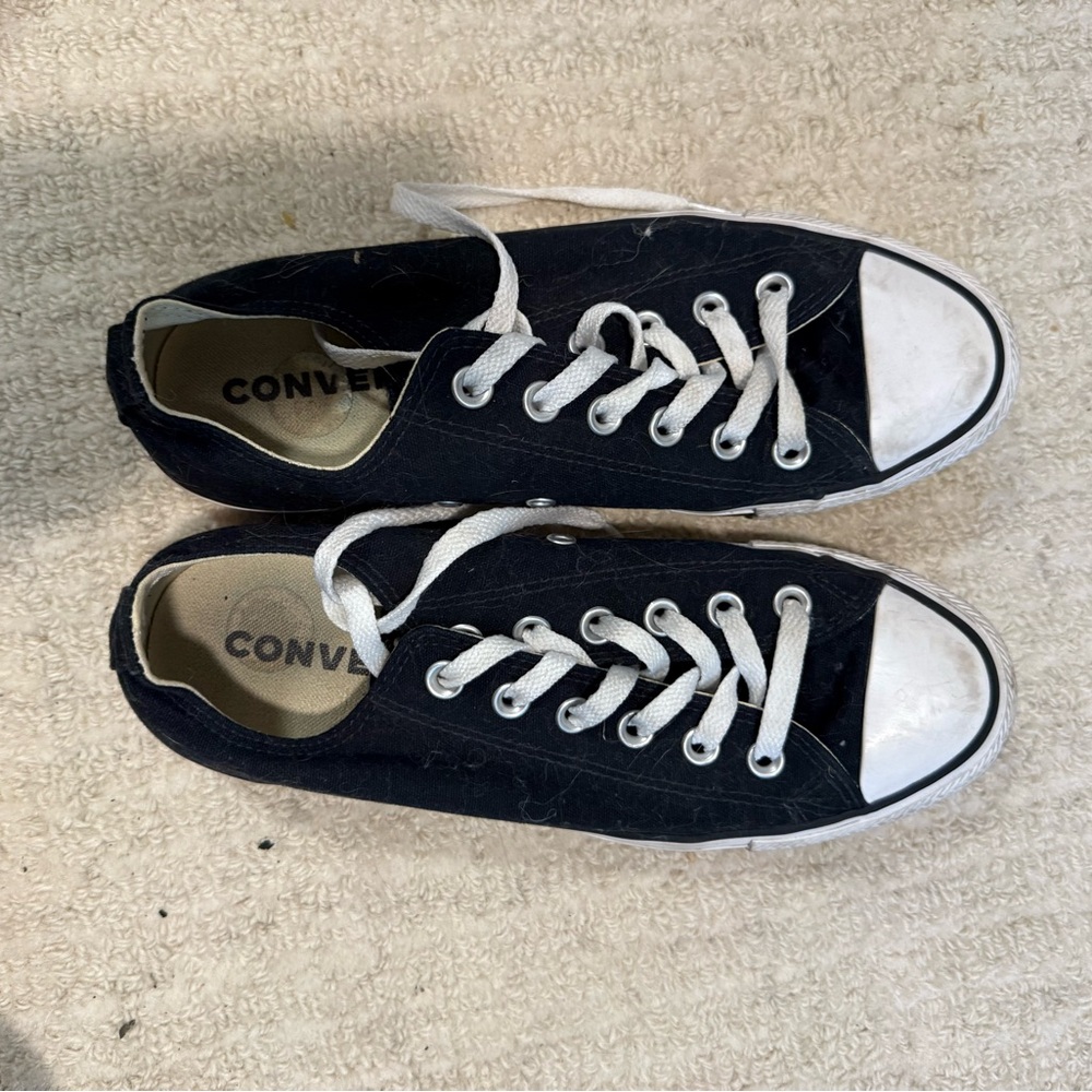 Converse Black and White Canvas Shoes